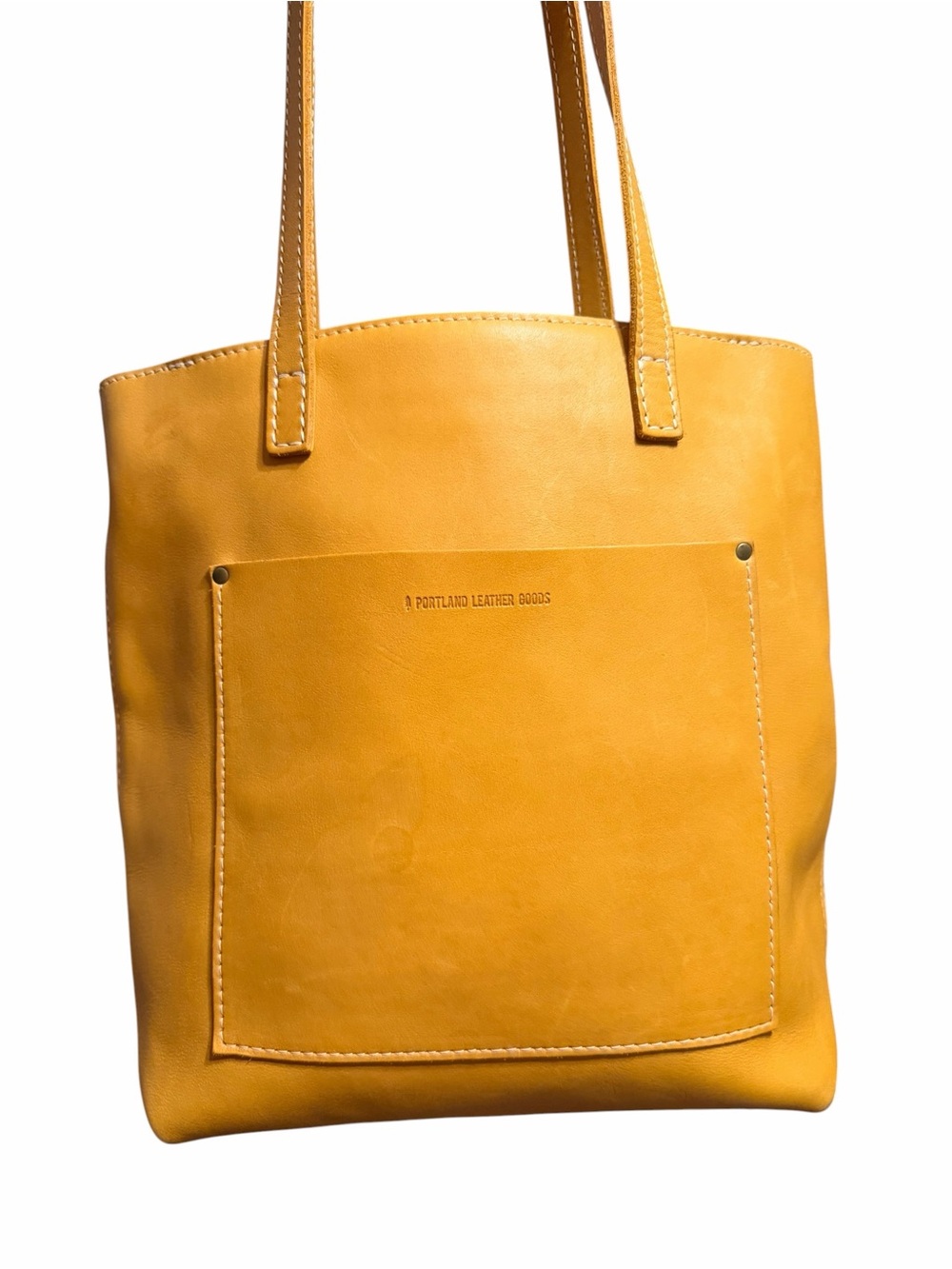 Portland Leather goods, OG sunflower FSCB zip Crossbody tote